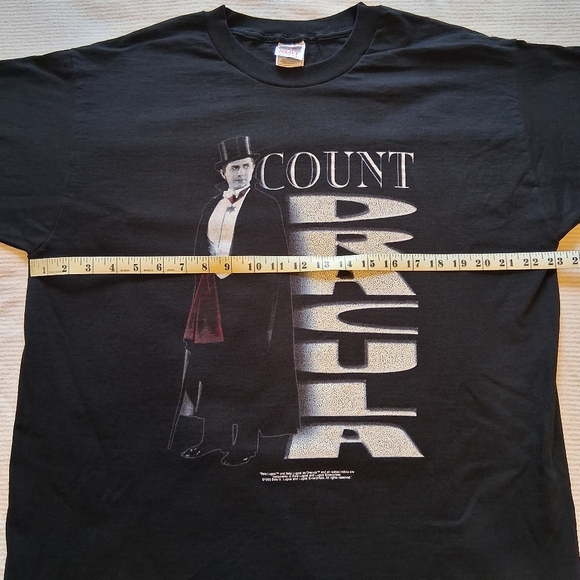 VTG Y2K 1999 Fruit of the Loom Bela Lugosi Count Dracula Black T-Shirt Adult XL - Picture 9 of 10